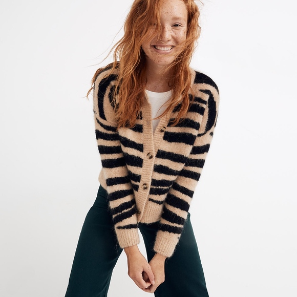 Madewell Sweaters - madewell tiger print cardigan